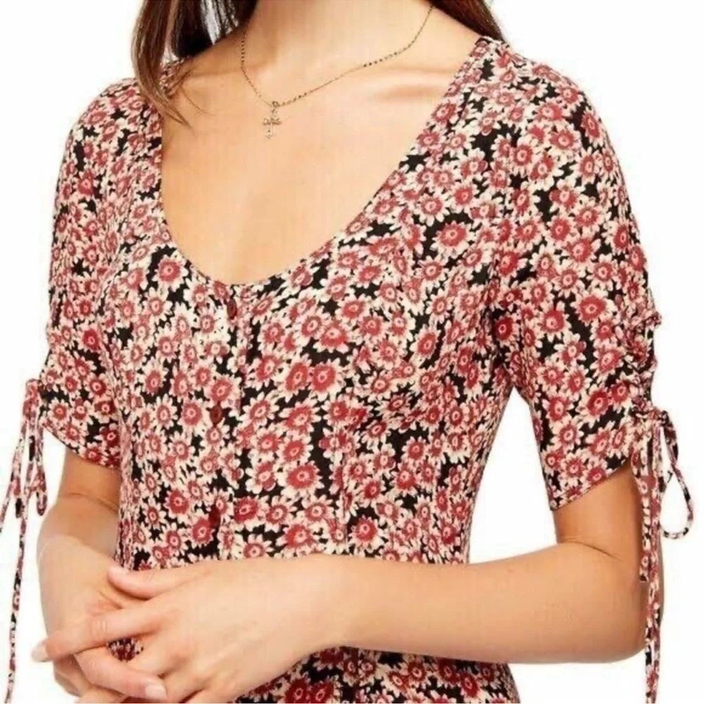 Free People Laced Up Mini Dress size S